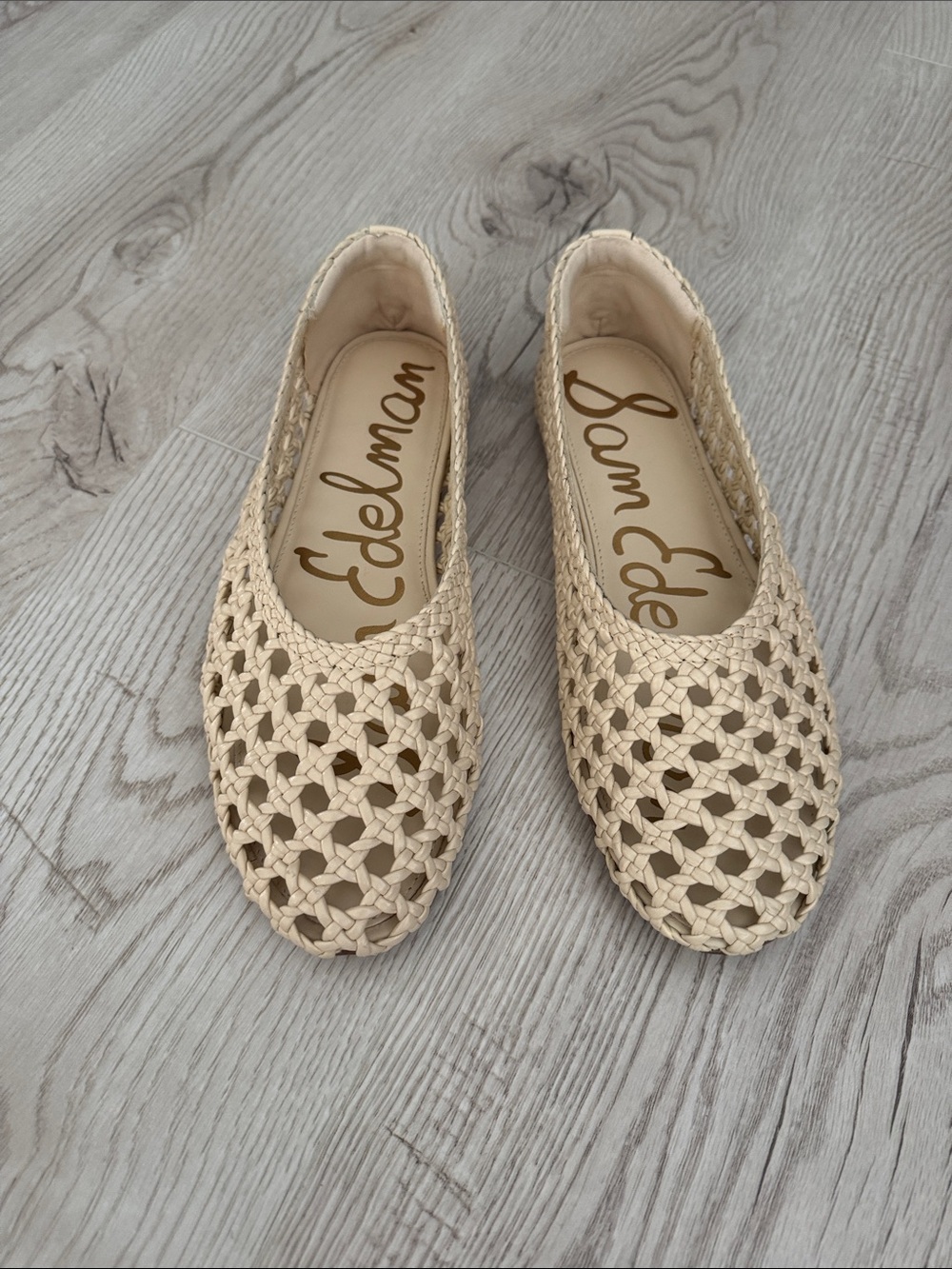 Sam Edelman Women's Shira Woven Flats Ivory size7.5 - Picture 4 of 9